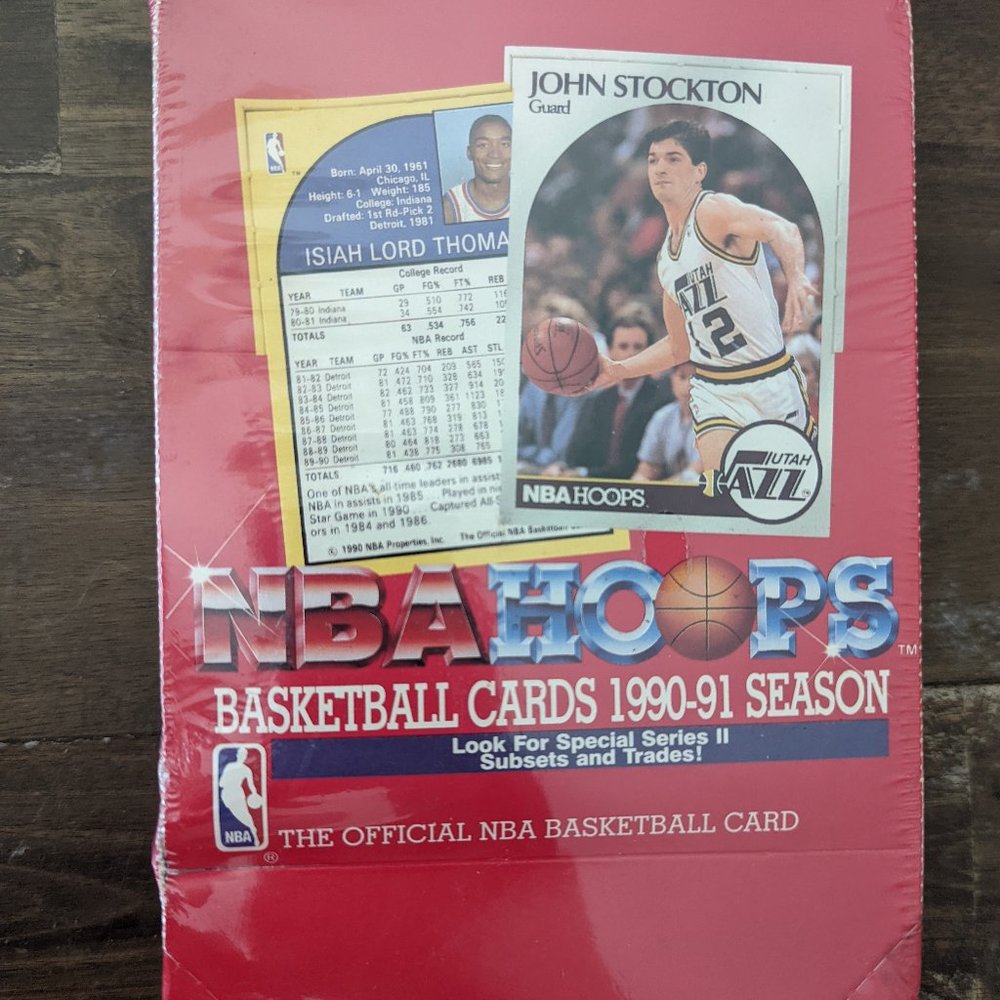 Factory Sealed NBA Hoops Basketball Cards 90-91 Season